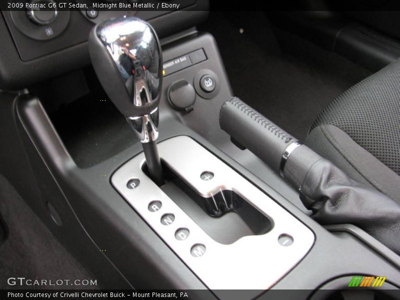 Midnight Blue Metallic / Ebony 2009 Pontiac G6 GT Sedan