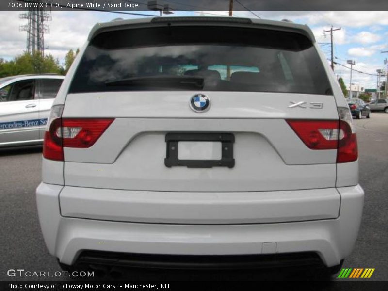 Alpine White / Sand Beige 2006 BMW X3 3.0i