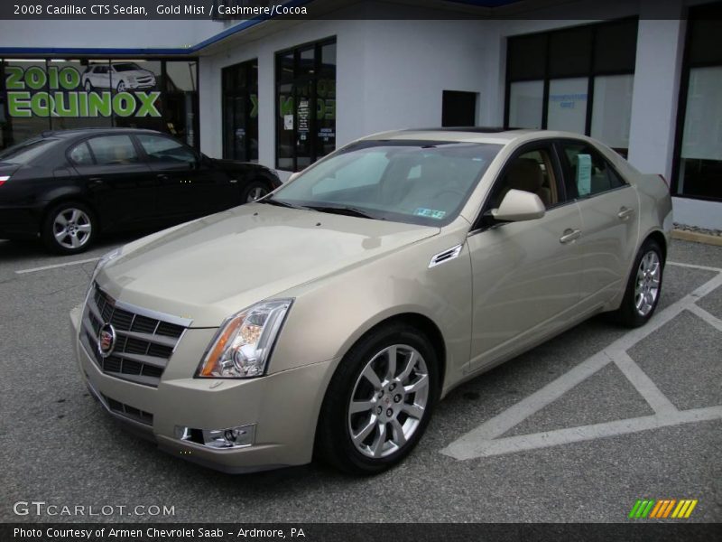 Gold Mist / Cashmere/Cocoa 2008 Cadillac CTS Sedan