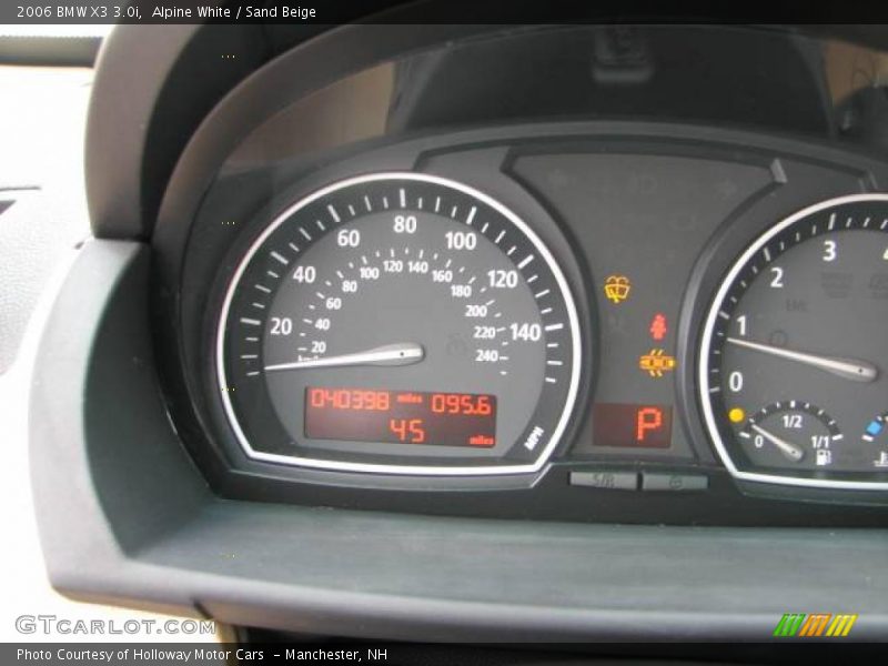 Alpine White / Sand Beige 2006 BMW X3 3.0i