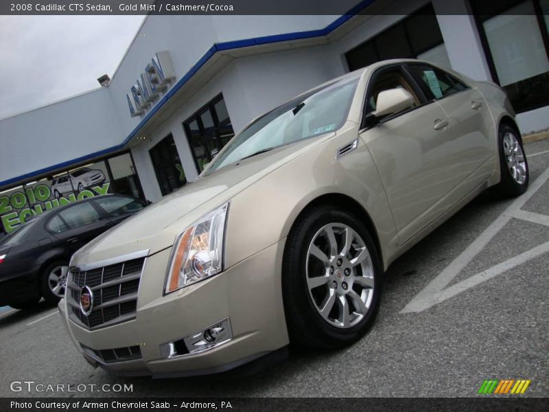 Gold Mist / Cashmere/Cocoa 2008 Cadillac CTS Sedan
