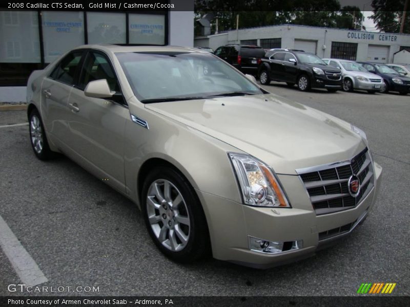 Gold Mist / Cashmere/Cocoa 2008 Cadillac CTS Sedan