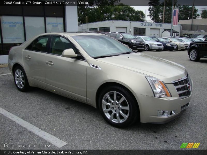 Gold Mist / Cashmere/Cocoa 2008 Cadillac CTS Sedan