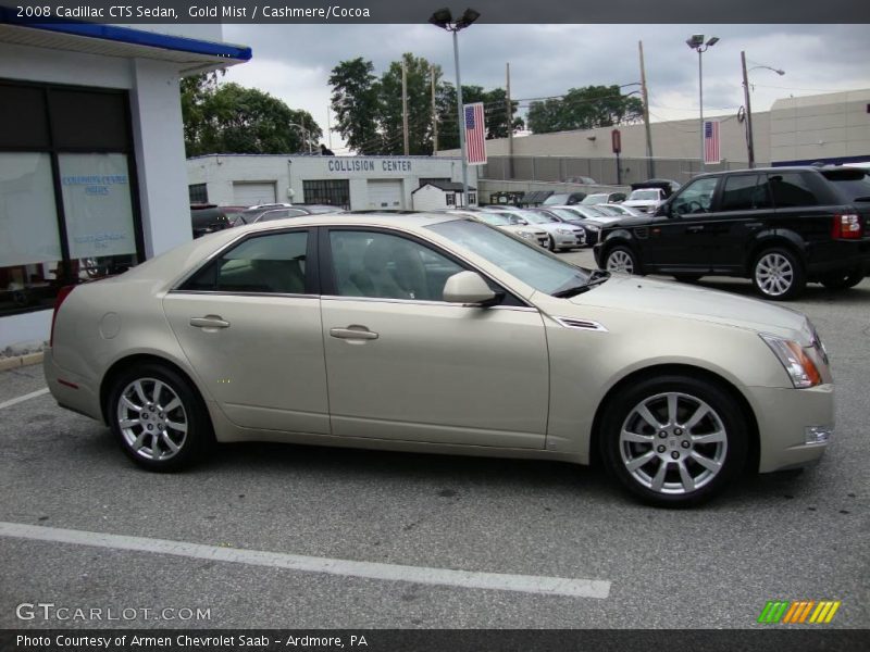 Gold Mist / Cashmere/Cocoa 2008 Cadillac CTS Sedan