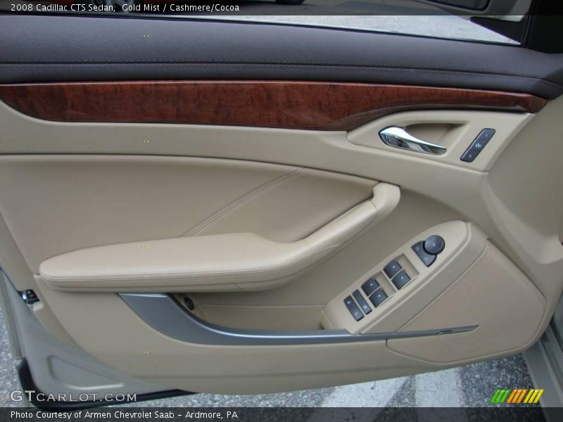 Gold Mist / Cashmere/Cocoa 2008 Cadillac CTS Sedan