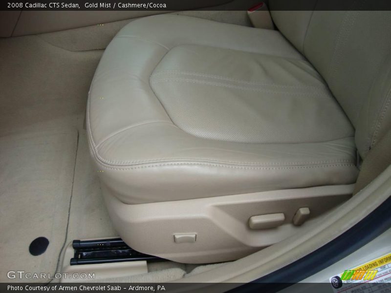 Gold Mist / Cashmere/Cocoa 2008 Cadillac CTS Sedan