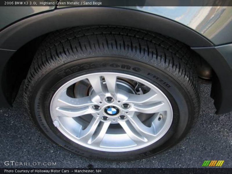 Highland Green Metallic / Sand Beige 2006 BMW X3 3.0i