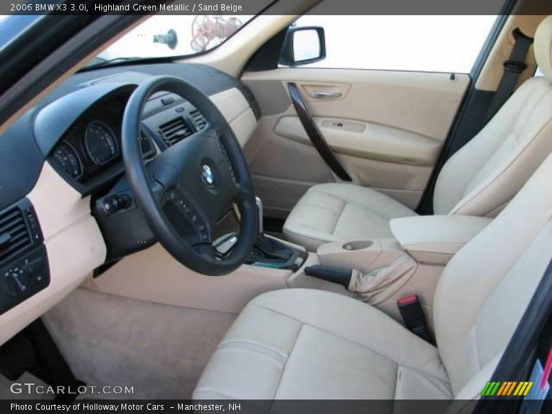 Highland Green Metallic / Sand Beige 2006 BMW X3 3.0i