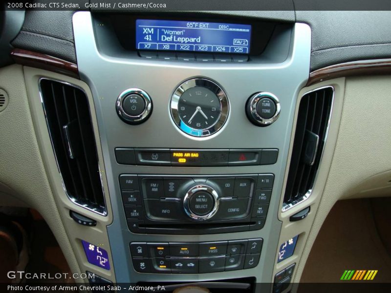 Gold Mist / Cashmere/Cocoa 2008 Cadillac CTS Sedan
