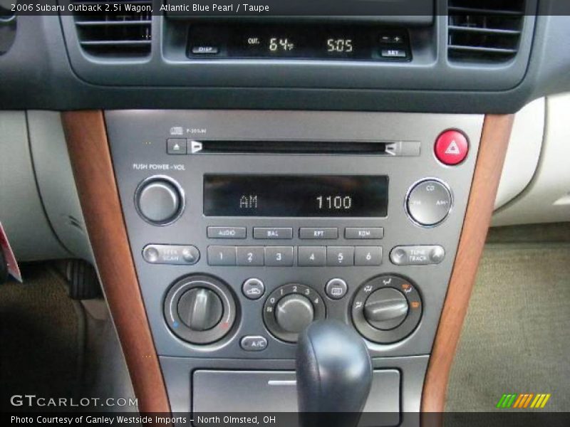 Atlantic Blue Pearl / Taupe 2006 Subaru Outback 2.5i Wagon