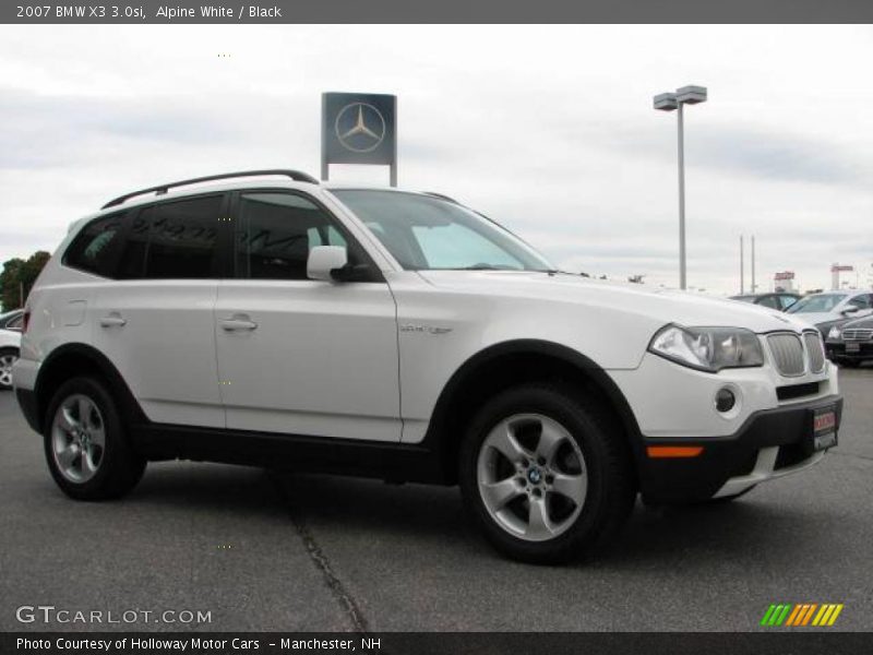 Alpine White / Black 2007 BMW X3 3.0si