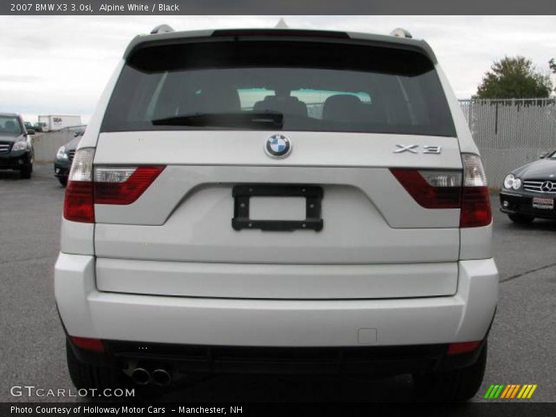 Alpine White / Black 2007 BMW X3 3.0si