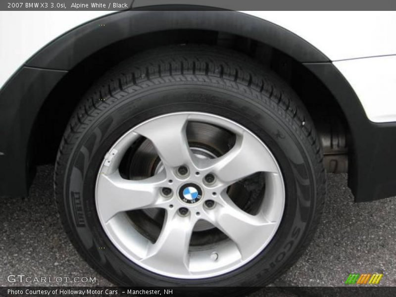 Alpine White / Black 2007 BMW X3 3.0si