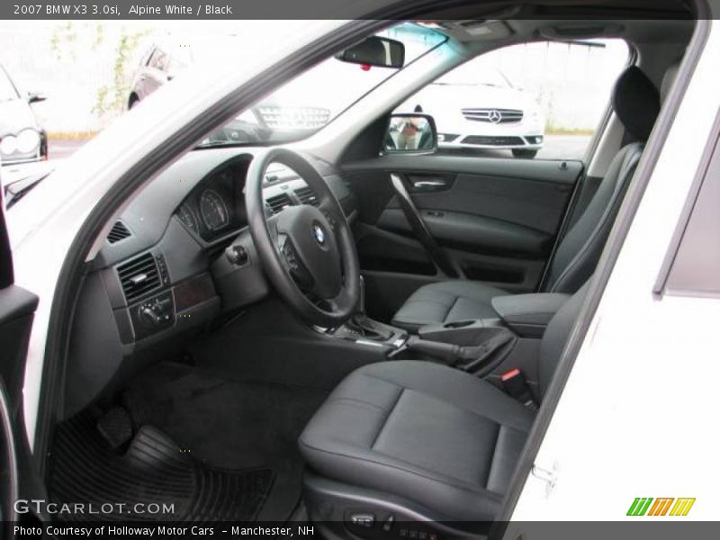 Alpine White / Black 2007 BMW X3 3.0si