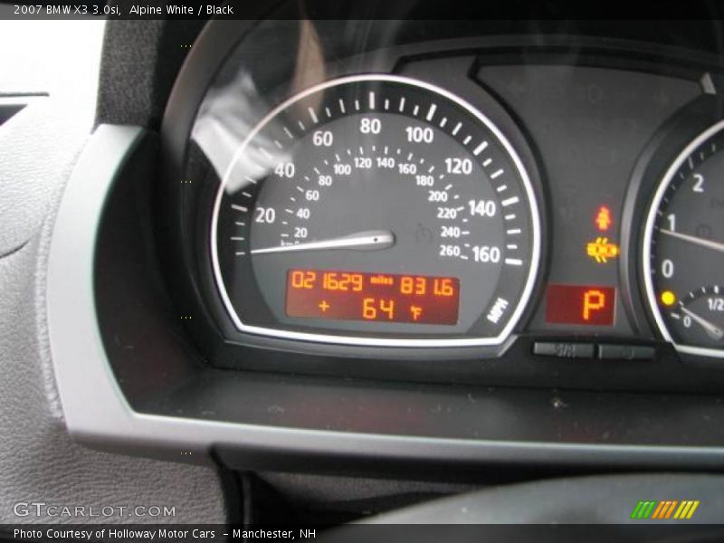 Alpine White / Black 2007 BMW X3 3.0si