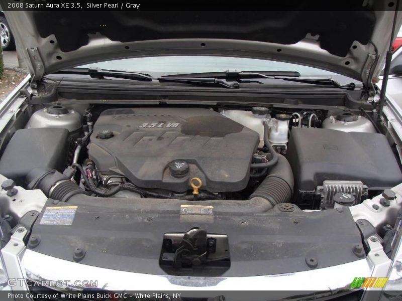 Silver Pearl / Gray 2008 Saturn Aura XE 3.5