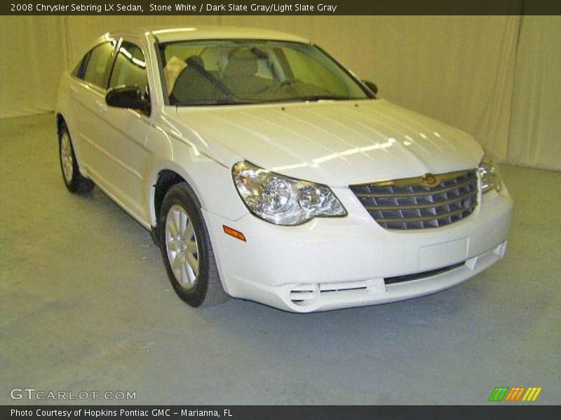 Stone White / Dark Slate Gray/Light Slate Gray 2008 Chrysler Sebring LX Sedan