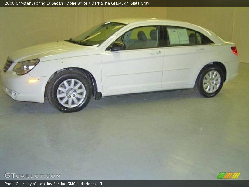 Stone White / Dark Slate Gray/Light Slate Gray 2008 Chrysler Sebring LX Sedan
