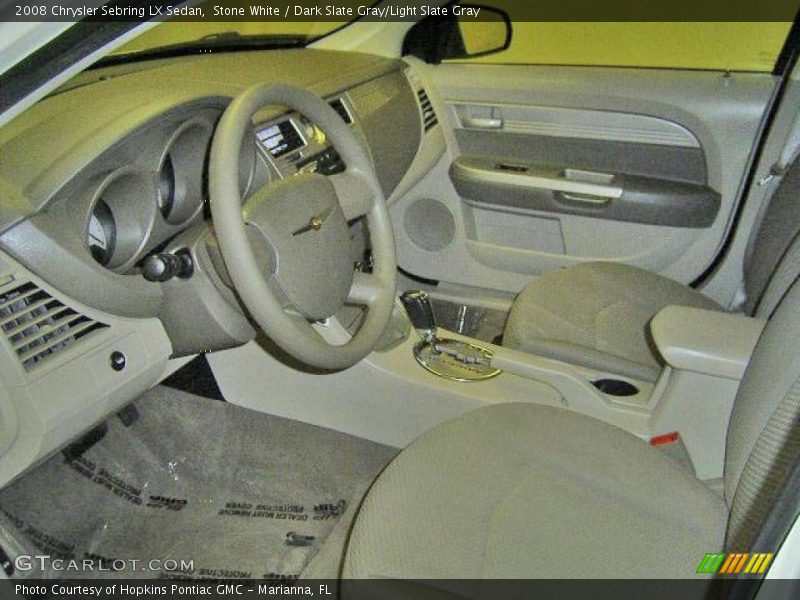 Stone White / Dark Slate Gray/Light Slate Gray 2008 Chrysler Sebring LX Sedan