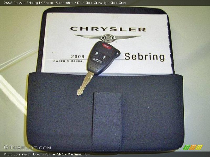 Stone White / Dark Slate Gray/Light Slate Gray 2008 Chrysler Sebring LX Sedan