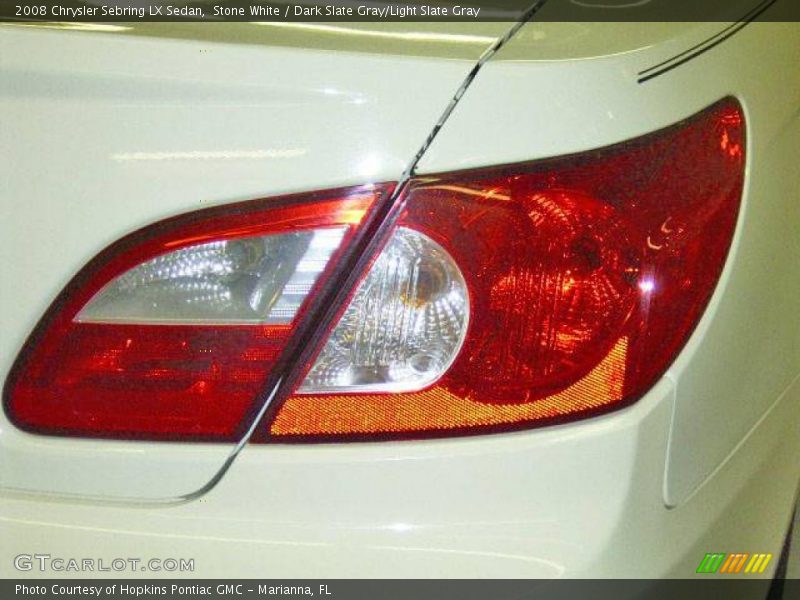 Stone White / Dark Slate Gray/Light Slate Gray 2008 Chrysler Sebring LX Sedan