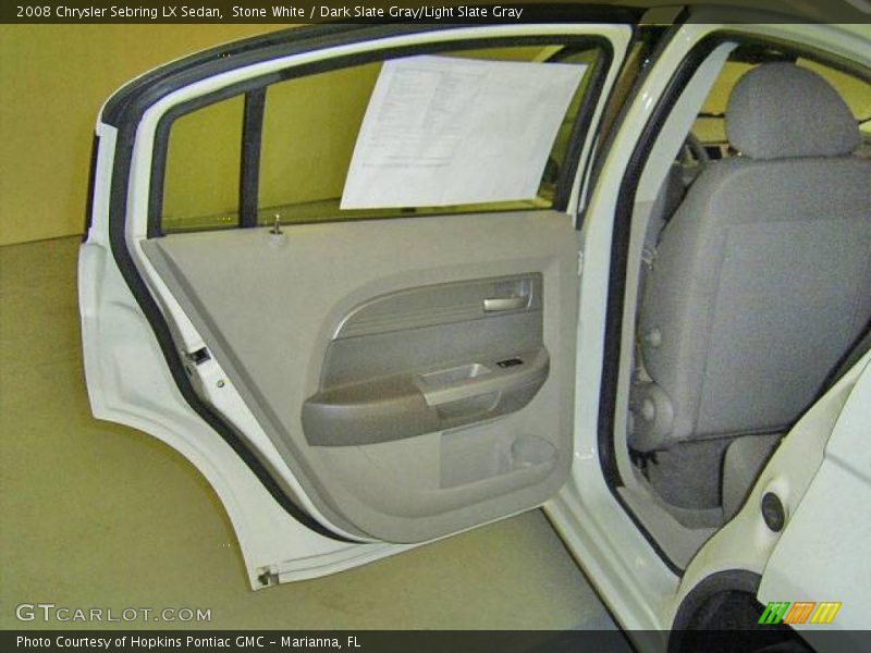 Stone White / Dark Slate Gray/Light Slate Gray 2008 Chrysler Sebring LX Sedan