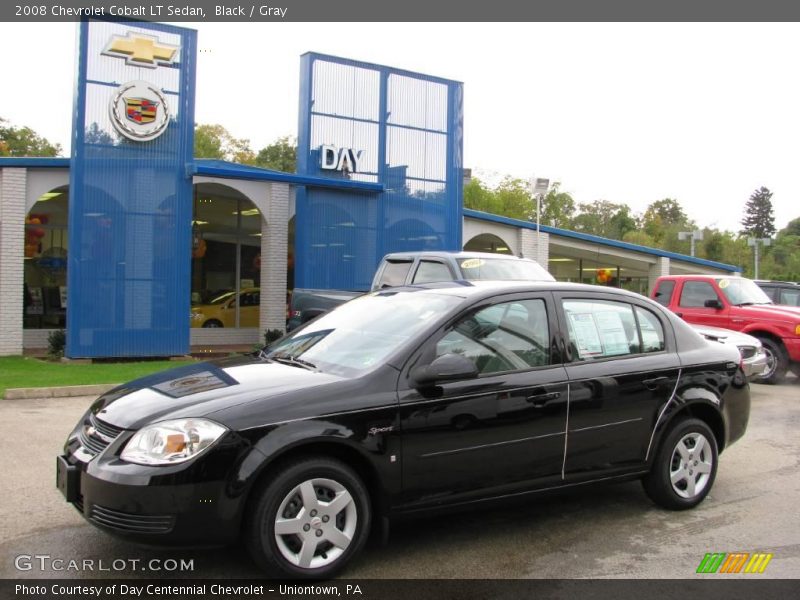 Black / Gray 2008 Chevrolet Cobalt LT Sedan