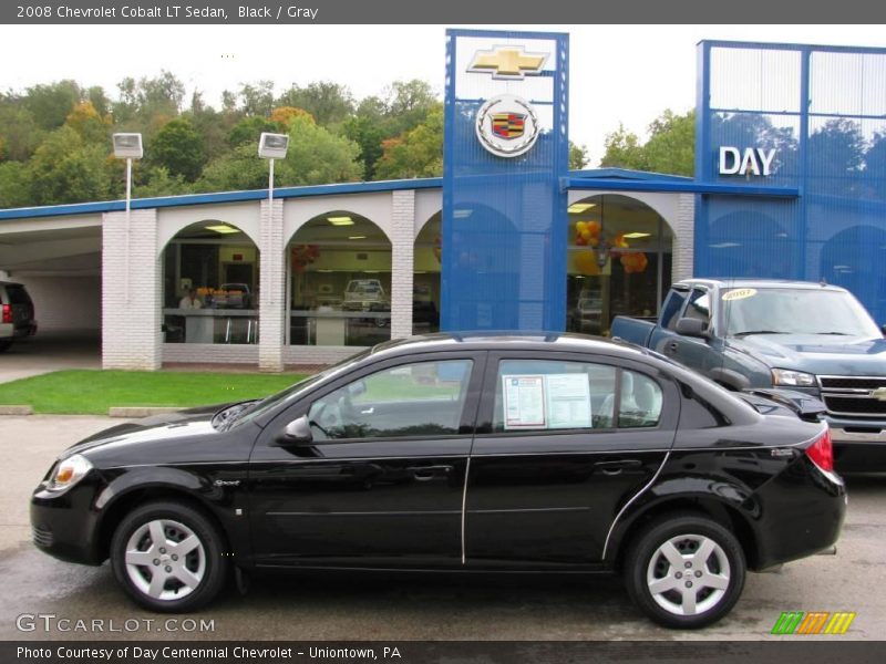 Black / Gray 2008 Chevrolet Cobalt LT Sedan