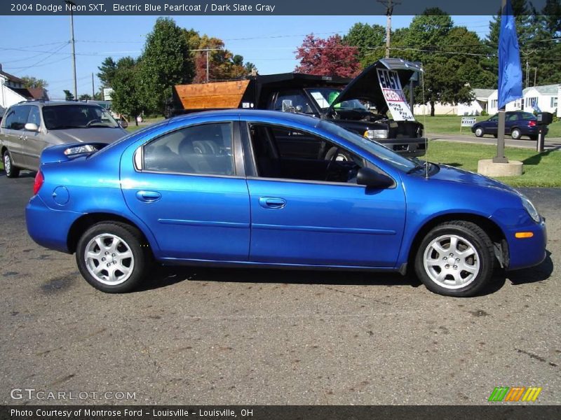 Electric Blue Pearlcoat / Dark Slate Gray 2004 Dodge Neon SXT