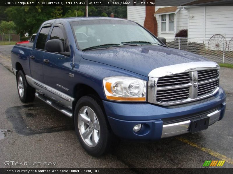 Atlantic Blue Pearl / Medium Slate Gray 2006 Dodge Ram 1500 Laramie Quad Cab 4x4