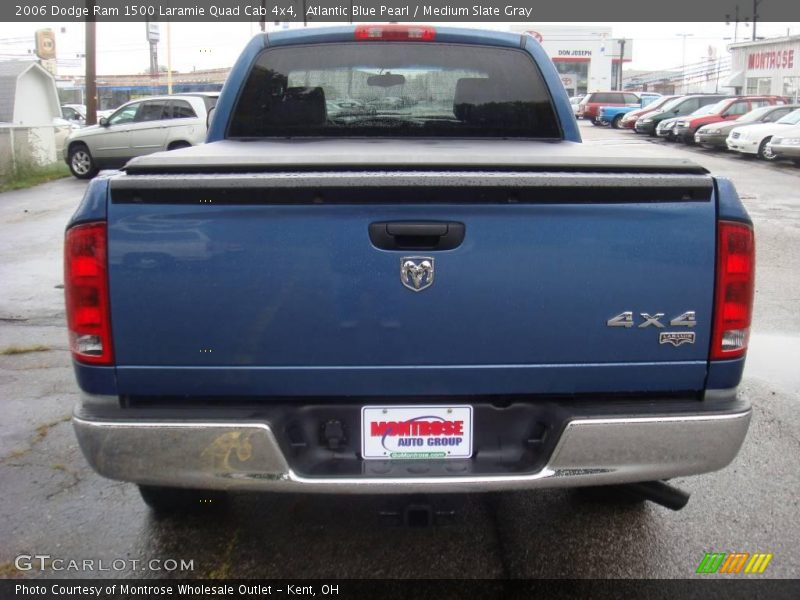 Atlantic Blue Pearl / Medium Slate Gray 2006 Dodge Ram 1500 Laramie Quad Cab 4x4