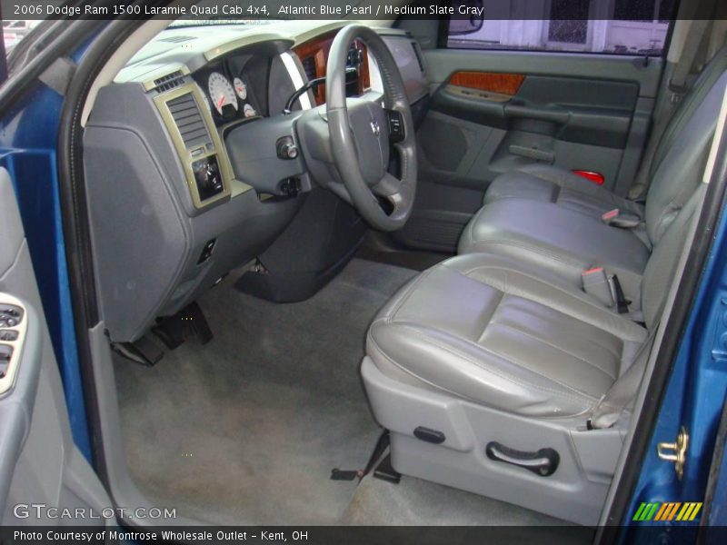 Atlantic Blue Pearl / Medium Slate Gray 2006 Dodge Ram 1500 Laramie Quad Cab 4x4