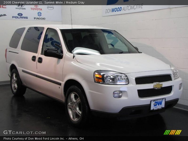 Summit White / Medium Gray 2008 Chevrolet Uplander LS