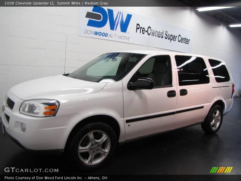Summit White / Medium Gray 2008 Chevrolet Uplander LS