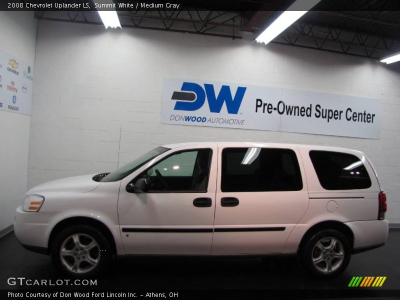 Summit White / Medium Gray 2008 Chevrolet Uplander LS