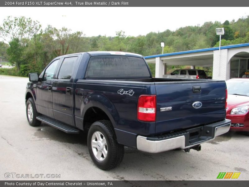 True Blue Metallic / Dark Flint 2004 Ford F150 XLT SuperCrew 4x4