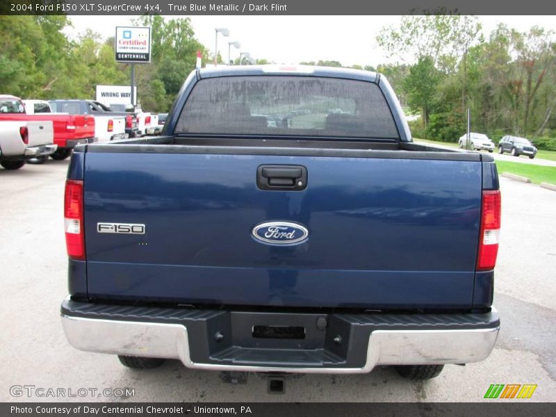 True Blue Metallic / Dark Flint 2004 Ford F150 XLT SuperCrew 4x4