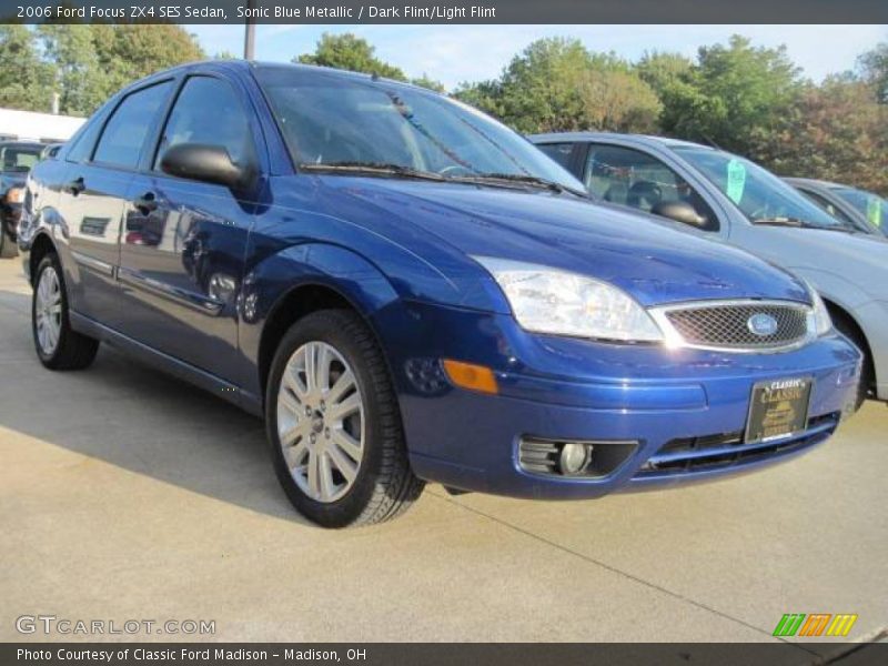 Sonic Blue Metallic / Dark Flint/Light Flint 2006 Ford Focus ZX4 SES Sedan