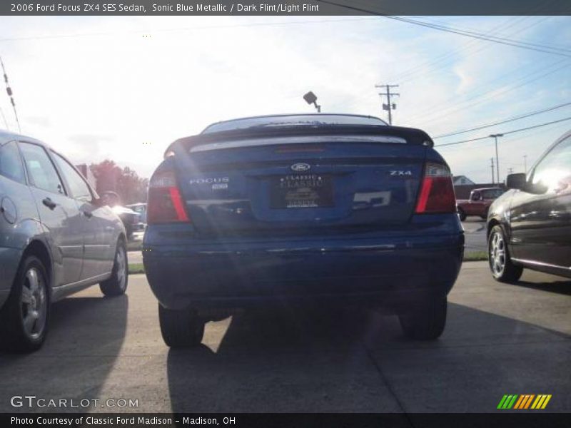 Sonic Blue Metallic / Dark Flint/Light Flint 2006 Ford Focus ZX4 SES Sedan