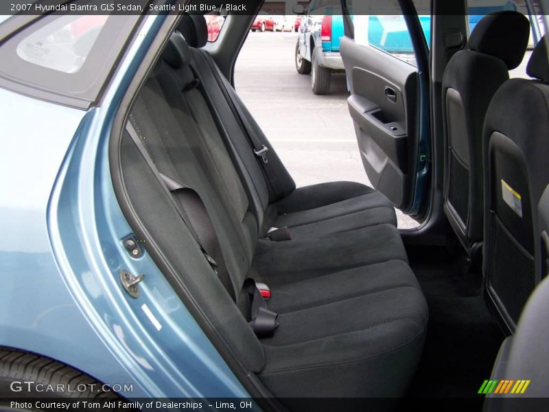 Seattle Light Blue / Black 2007 Hyundai Elantra GLS Sedan