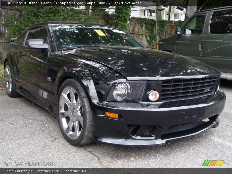 Black / Black/Dove Accent 2007 Ford Mustang Saleen S281 Supercharged Coupe