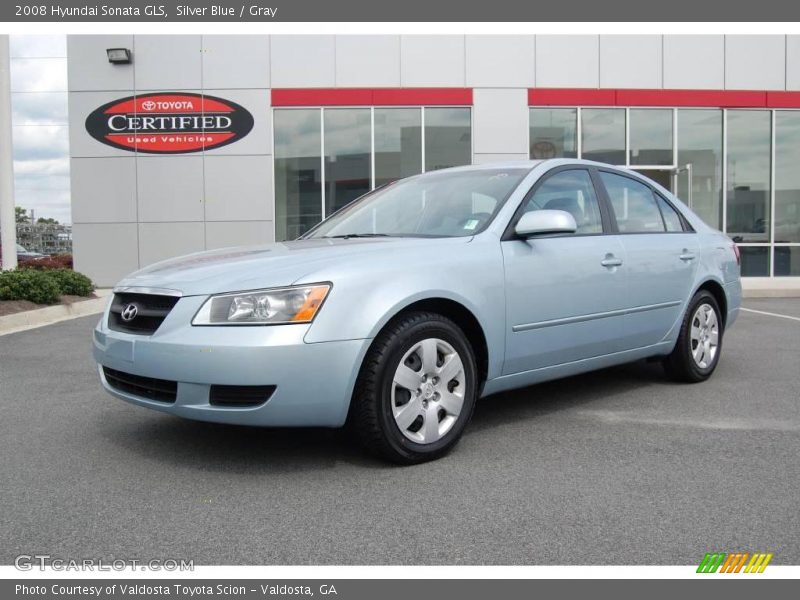 Silver Blue / Gray 2008 Hyundai Sonata GLS