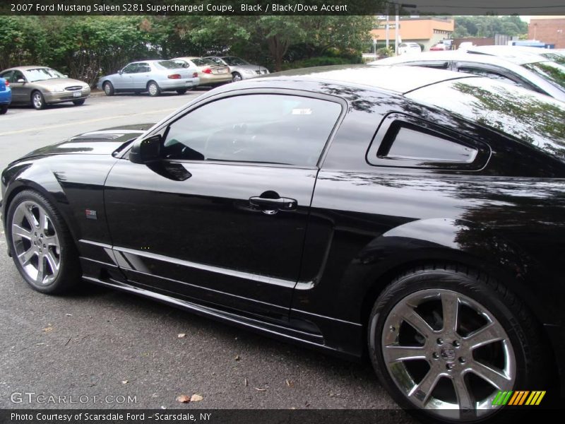 Black / Black/Dove Accent 2007 Ford Mustang Saleen S281 Supercharged Coupe