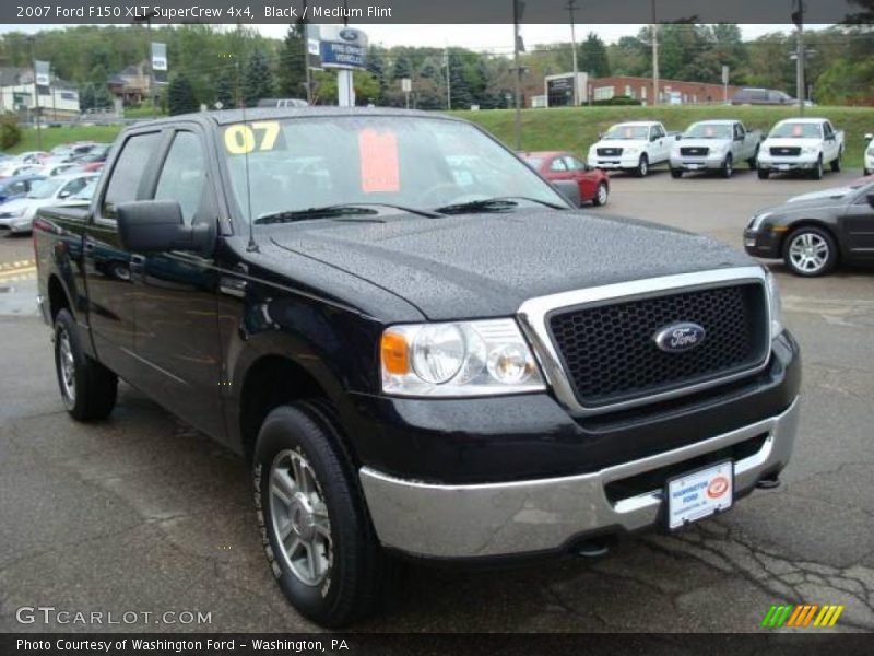 Black / Medium Flint 2007 Ford F150 XLT SuperCrew 4x4