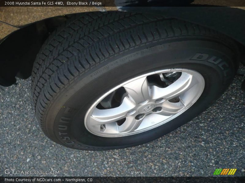 Ebony Black / Beige 2008 Hyundai Santa Fe GLS 4WD