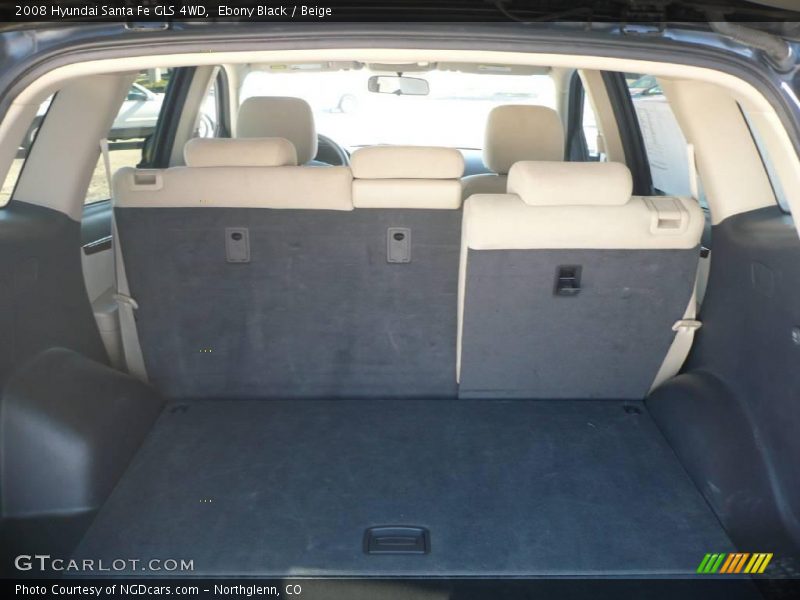 Ebony Black / Beige 2008 Hyundai Santa Fe GLS 4WD