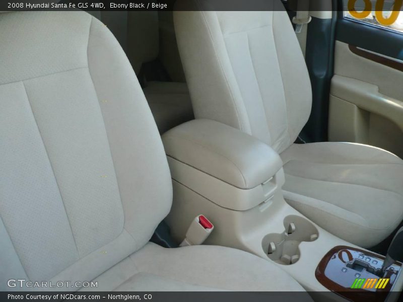 Ebony Black / Beige 2008 Hyundai Santa Fe GLS 4WD