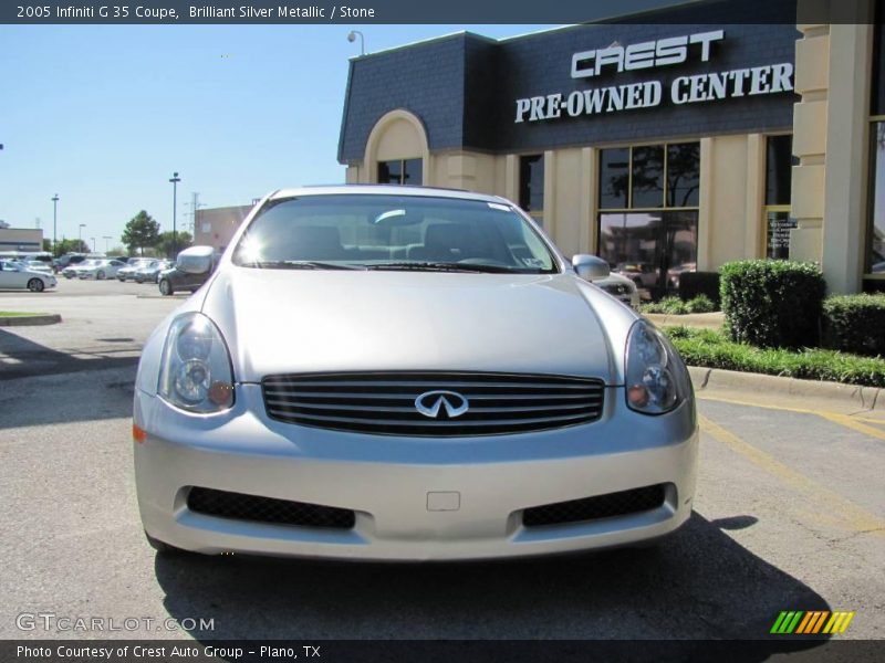 Brilliant Silver Metallic / Stone 2005 Infiniti G 35 Coupe