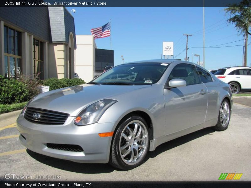Brilliant Silver Metallic / Stone 2005 Infiniti G 35 Coupe