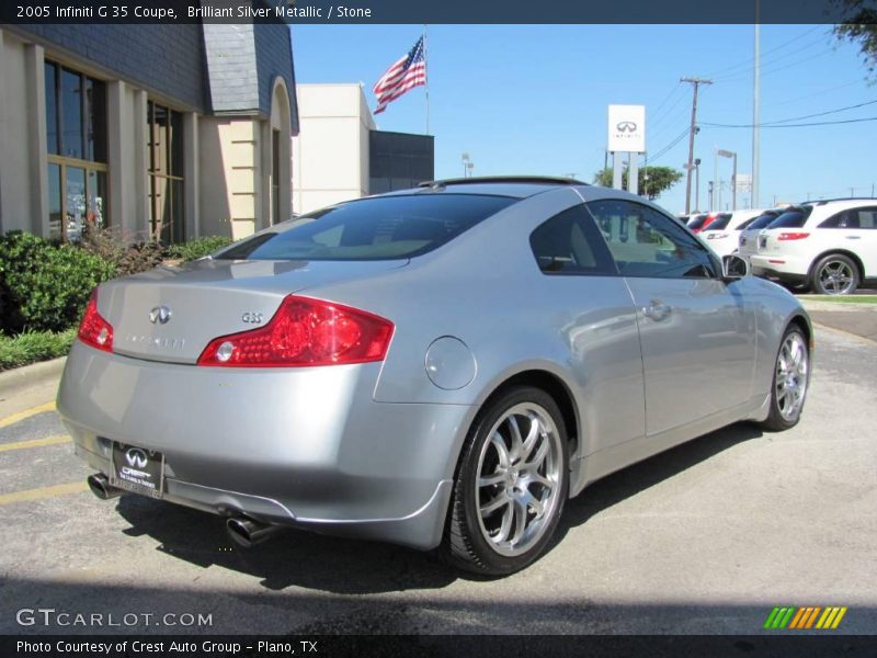 Brilliant Silver Metallic / Stone 2005 Infiniti G 35 Coupe